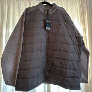 Callaway Water Repellent Golf Jacket NWT - Men’s Grey XXL